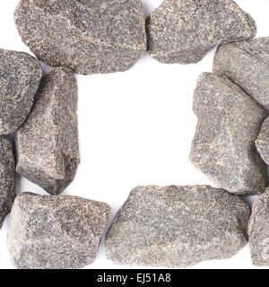 Copyspace frame made of granite stones Stock Photo