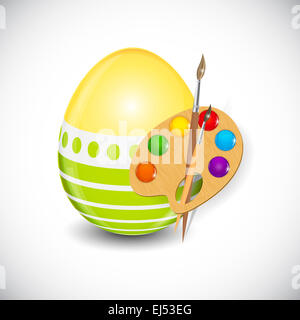 Beautiful Easter Egg Background Vector Illustration Stock Photo