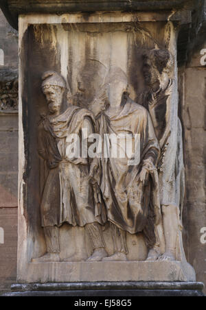 Rome Italy Relief of Captive Parthians on the Arch of Septimius Severus ...