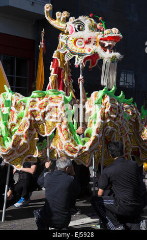 115th Golden Dragon Parade, Chinese New Year, 2014, Year of the Horse, Los Angeles, California, USA Stock Photo