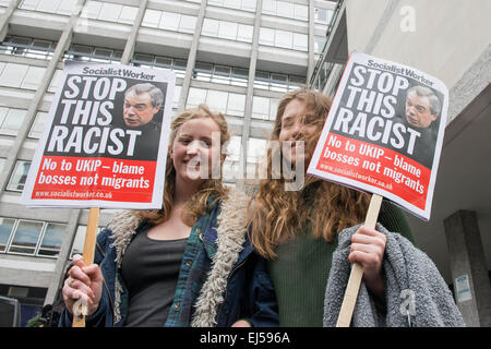 March 21, 2015 - Demonstrations where organised by more than 12 groups including: Stand Up To Racism, Unite Against Fascism, The Muslim Council of Britain and Stop the War. Parallel marches where also held across Europe and around the world.Demonstrations where organised by more than 12 groups including: Stand Up To Racism, Unite Against Fascism, The Muslim Council of Britain and Stop the War. Parallel marches where also held across Europe and around the world. © Velar Grant/ZUMA Wire/ZUMAPRESS.com/Alamy Live News Stock Photo