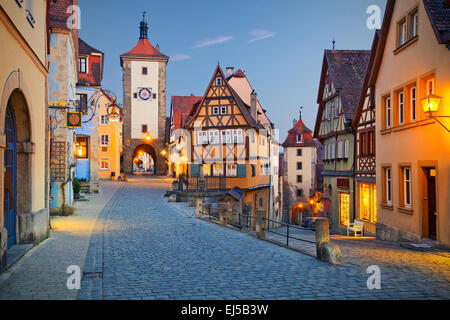 Rothenburg ob der Tauber. Image of the Rothenburg ob der Tauber a town in Bavaria, Germany. Stock Photo