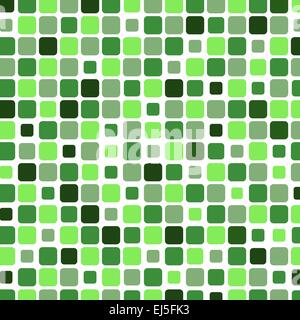 Mosaic with square green background, vector illustration Stock Vector