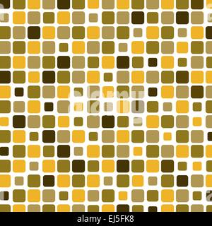Mosaic with square yellow background, vector illustration Stock Vector