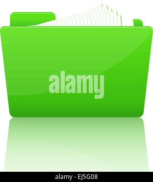 Office folder icon green vector Stock Vector Image & Art - Alamy