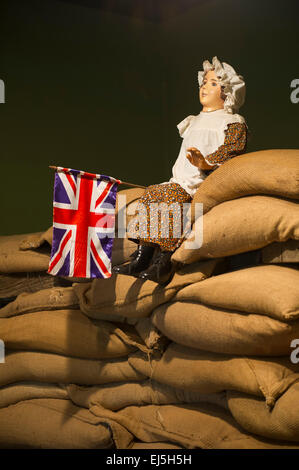 Display on the Siege of Kimberley during the Anglo-Boer War, Mc Gregor Museum, Kimberley, South Africa Stock Photo