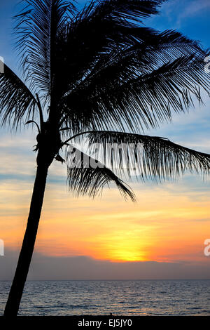 Sunset on Phu Quoc island, Vietnam. Stock Photo