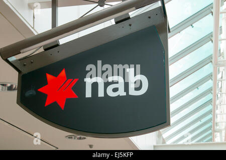 National Australia bank NAB branch in Sydney's Warringah mall, Australia Stock Photo