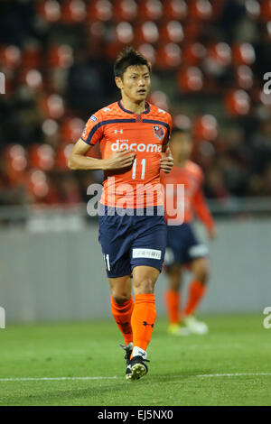 Ryuji Bando (Ardija),  MARCH 21, 2015 - Football /Soccer :  2015 J2 League match  between Omiya Ardija 2-1 Kyoto Sanga  at Nack5 Stadium Omiya, Saitama, Japan.  (Photo by YUTAKA/AFLO SPORT) [1040] Stock Photo