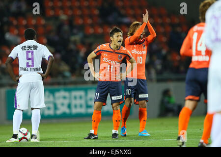 Ryuji Bando (Ardija),  MARCH 21, 2015 - Football /Soccer :  2015 J2 League match  between Omiya Ardija 2-1 Kyoto Sanga  at Nack5 Stadium Omiya, Saitama, Japan.  (Photo by YUTAKA/AFLO SPORT) [1040] Stock Photo