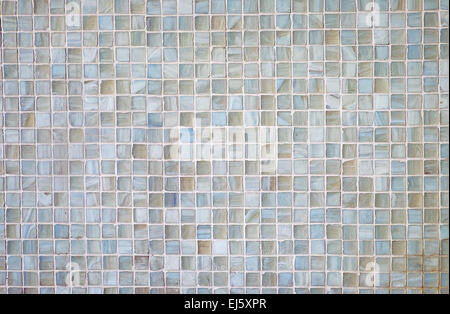 A background from small grey mosaic tiles Stock Photo