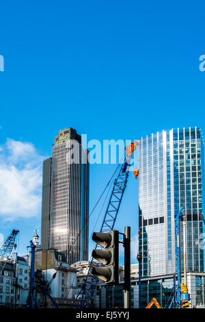 99 Bishopsgate & Tower 42 - City of London Stock Photo