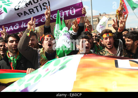 Ankara, Turkey. 22nd Mar, 2015. Thousands of people celebrated the Newroz in Ankara, Turkey. © Tumay Berkin/ZUMA Wire/ZUMAPRESS. Credit:  ZUMA Press, Inc./Alamy Live News Stock Photo