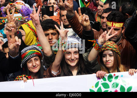 Ankara, Turkey. 22nd Mar, 2015. Thousands of people celebrated the Newroz in Ankara, Turkey. © Tumay Berkin/ZUMA Wire/ZUMAPRESS. Credit:  ZUMA Press, Inc./Alamy Live News Stock Photo