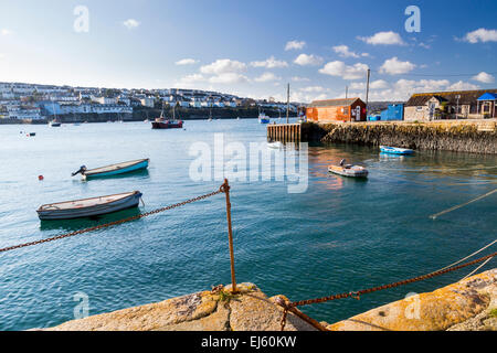 The coastal village of Flushing on the Penryn River, Part of the Carrick Roads Cornwall England UK Europe Stock Photo
