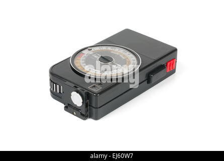 Exposure meter isolated on the white background Stock Photo