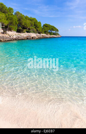 Majorca Cala Gran Beach in Cala Dor in Mallorca Santanyi at Balearic Islands of Spain Stock Photo