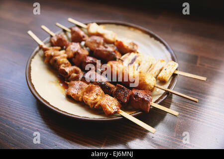 Japanese style Yakitori Stock Photo