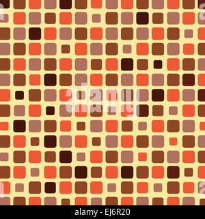Orange shade tile mosaic background, vector illustration Stock Vector