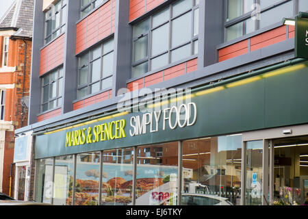 Marks and spencer simply food store in Lytham st annes , blackpool,lancashire,england Stock Photo