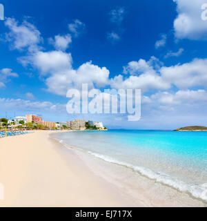 Mallorca Magaluf Magalluf beach in Calvia Mallorca at Balearic islands of Spain Stock Photo