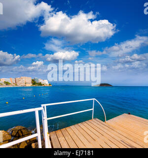 Mallorca Magaluf Magalluf beach in Calvia Mallorca at Balearic islands of Spain Stock Photo