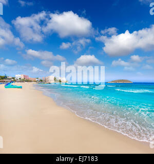 Mallorca Magaluf Magalluf beach in Calvia Mallorca at Balearic islands of Spain Stock Photo