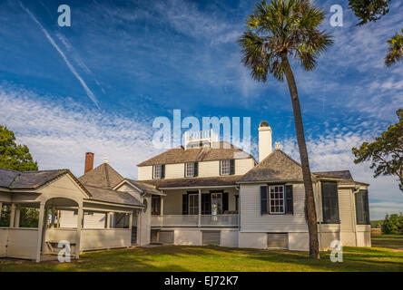 JACKSONVILLE, FLORIDA - JANUARY 18, 2015 :  Kingsley Plantation in Jacksonville. It was built in 1797 or 1798 and named after an Stock Photo