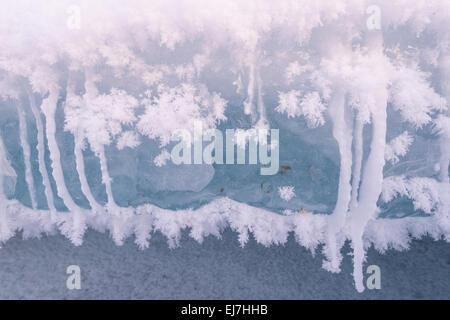 sheet of ice, Abisko NP, Lapland, Sweden Stock Photo