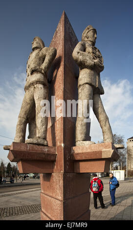 Three men Corner, Herne, Germany Stock Photo
