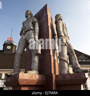Three men Corner, Herne, Germany Stock Photo