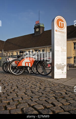 Bicycle metropolitan Ruhr, Herne, Germany Stock Photo