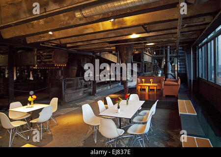 Cafe, Zeche Zollverein, Essen, Germany Stock Photo