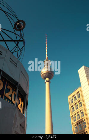 TV Tower Germany Berlin Stock Photo