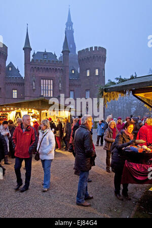 Christmas Market, Bedburg-Hau, Germany Stock Photo