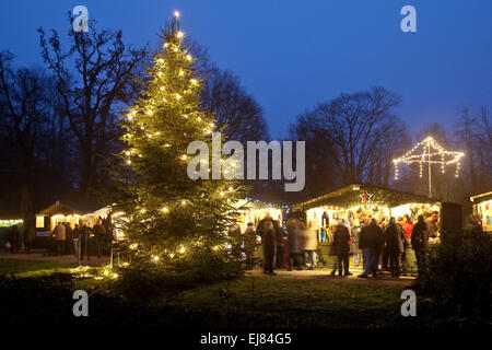 Christmas Market, Bedburg-Hau, Germany Stock Photo