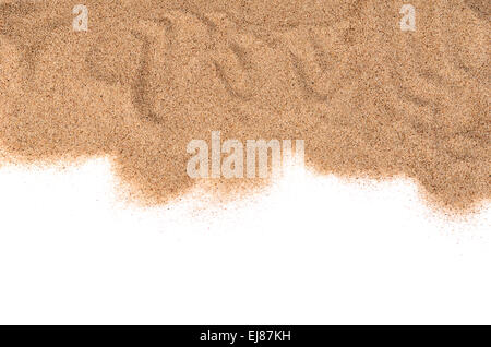 The sand isolated on white background Stock Photo