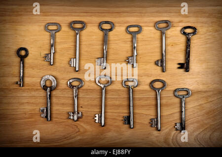 Old Keys Set Stock Photo