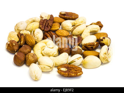 Heap of assorted nuts . Stock Photo