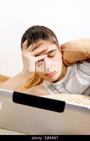 Teenager with Tablet Computer Stock Photo