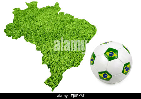 Soccer Brasil country Stock Photo