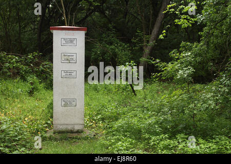 Danube highwater marks near Vienna, Austria Stock Photo