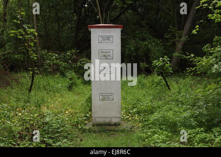 Danube highwater marks near Vienna, Austria Stock Photo