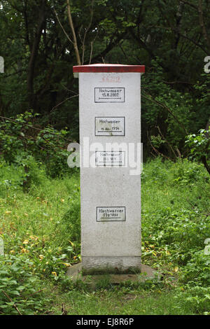 Danube highwater marks near Vienna, Austria Stock Photo