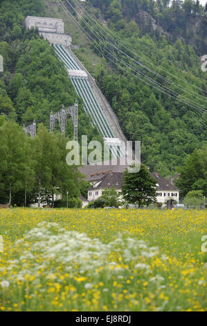 hydro electric power station in Bavaria Stock Photo