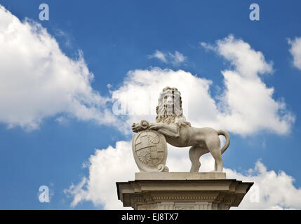 Lion sculpture, Nordkirchen Palace, Germany Stock Photo
