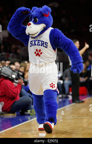 March 18, 2015: Philadelphia 76ers guard JaKarr Sampson (9) looks on ...