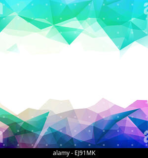 Geometric abstract low poly background Stock Photo