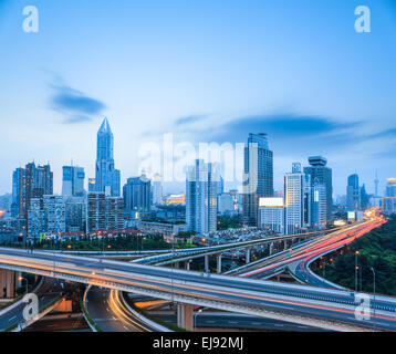 highway intersection in shanghai Stock Photo