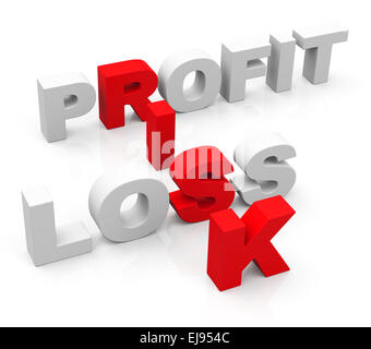 risk; profit and loss Stock Photo